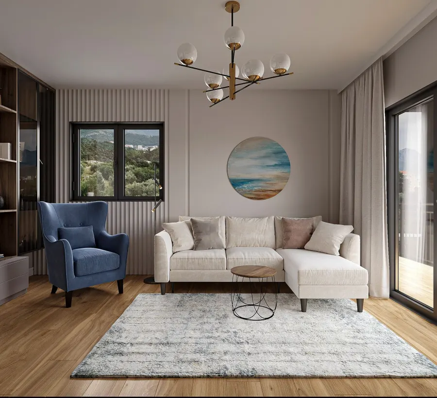 A flat that feels like a holiday – visualisation 1