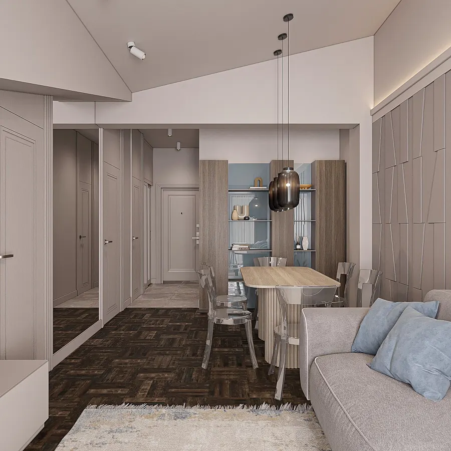 A modern flat with hints of old Moscow
