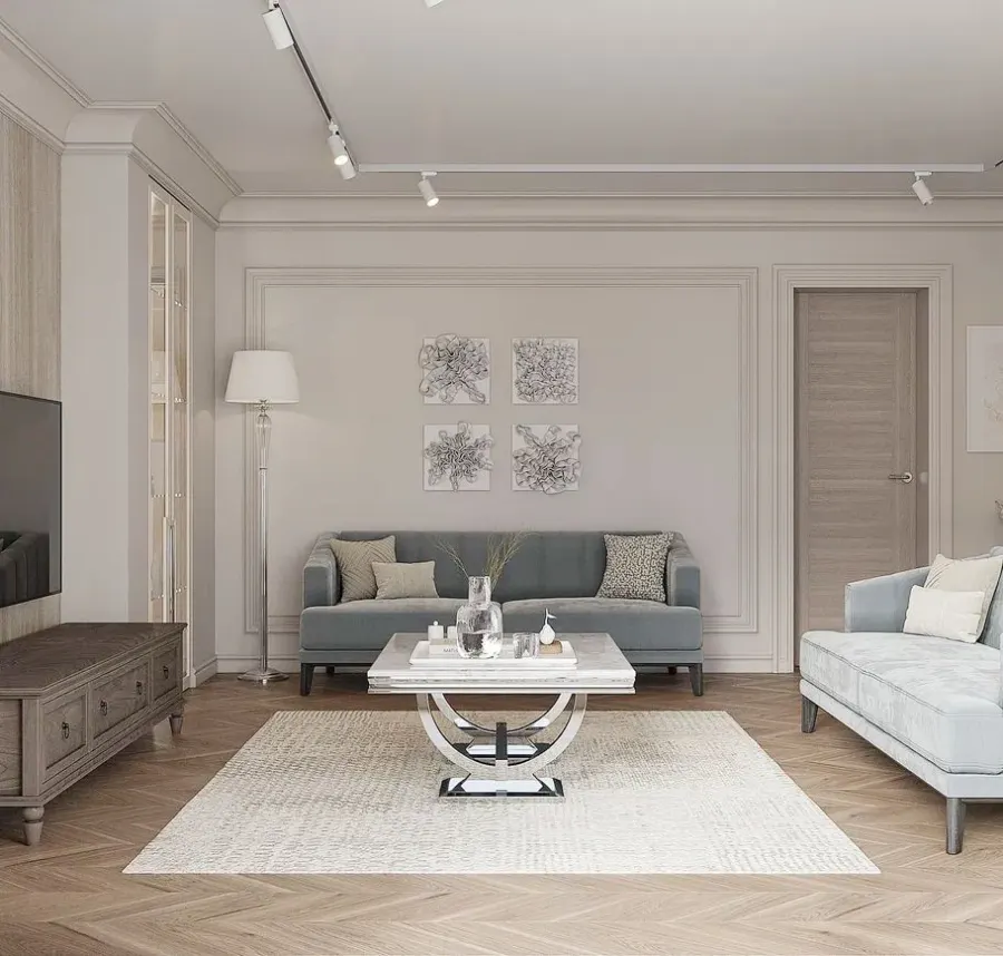An elegant two-bedroom apartment – visualisation 4