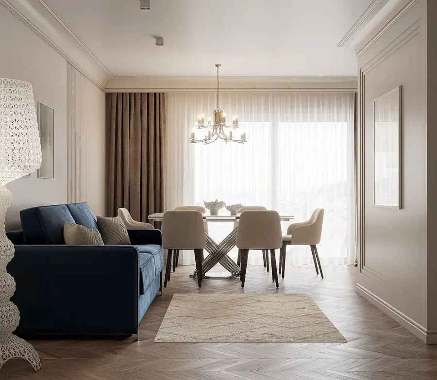 An elegant two-bedroom apartment – visualisation 10