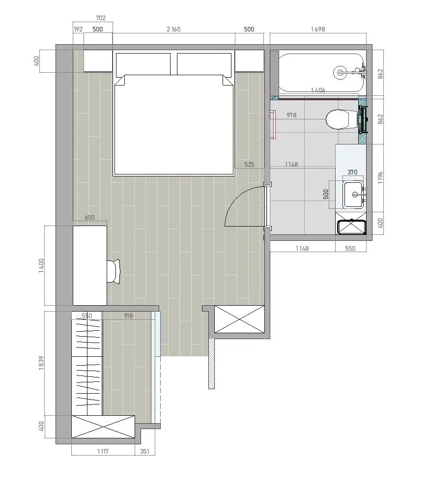 A two-level apartment – plan 4
