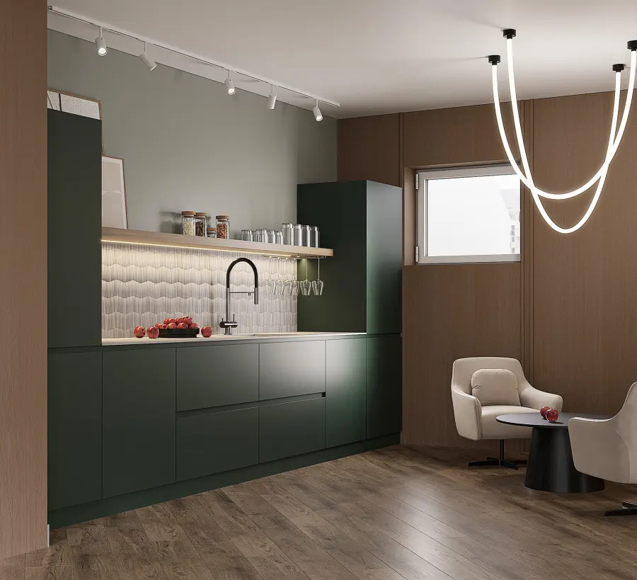 A home gym with a relaxation area – visualisation 12