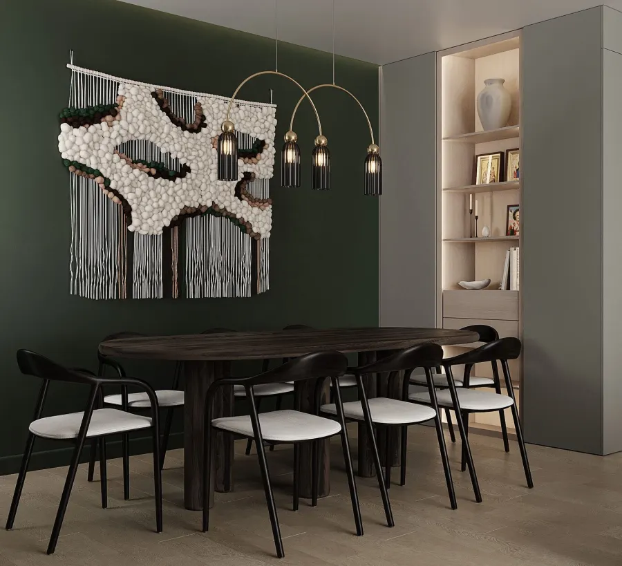 Forest motifs in a modern apartment – visualisation 5