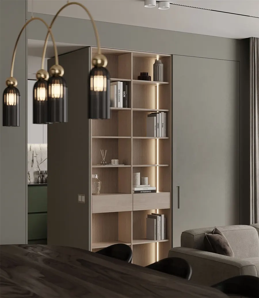 Forest motifs in a modern apartment – visualisation 6