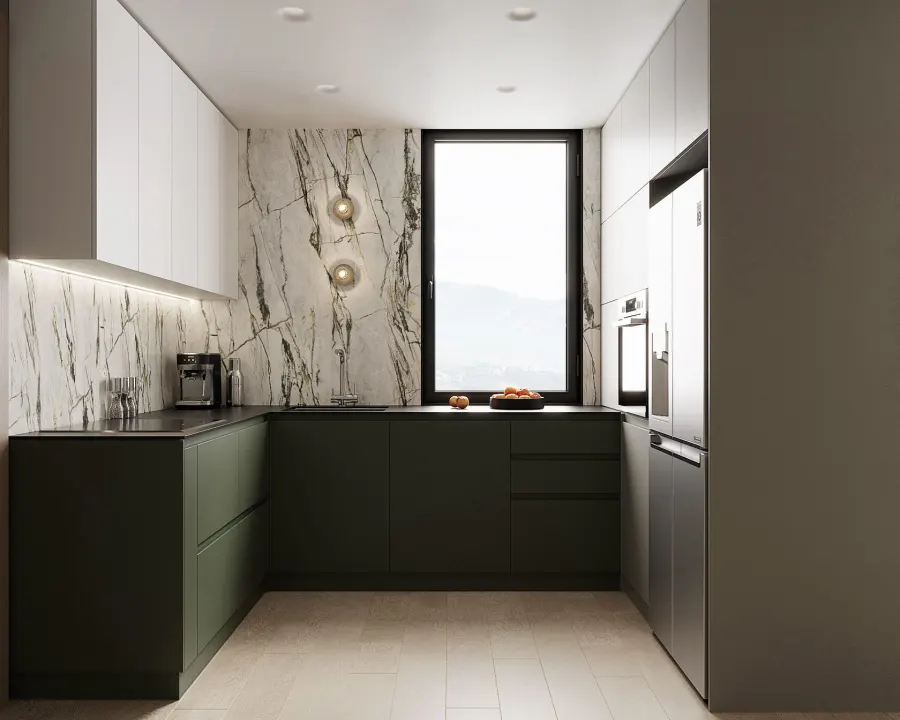 Forest motifs in a modern apartment – visualisation 7