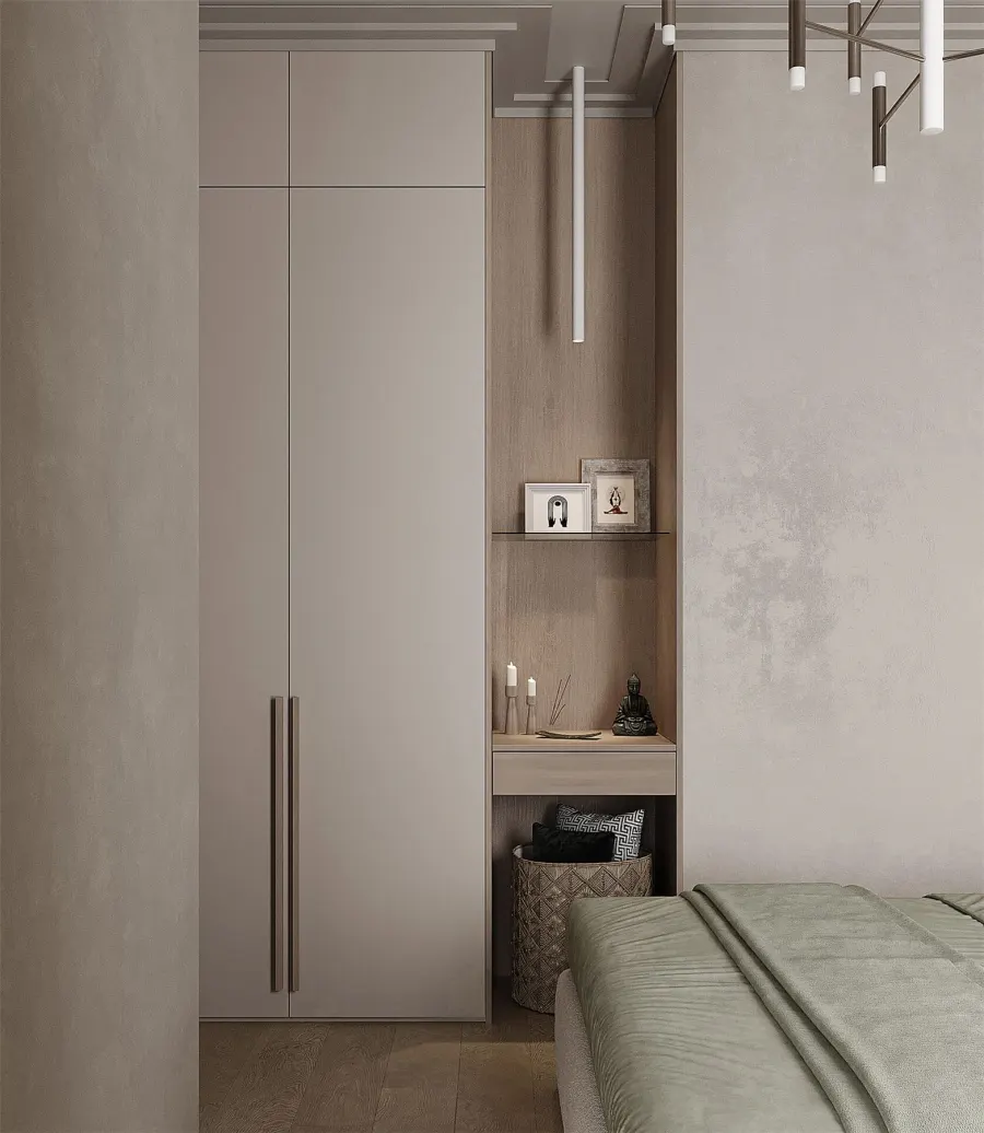 Forest motifs in a modern apartment – visualisation 14