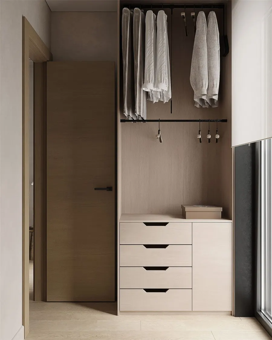 Forest motifs in a modern apartment – visualisation 18