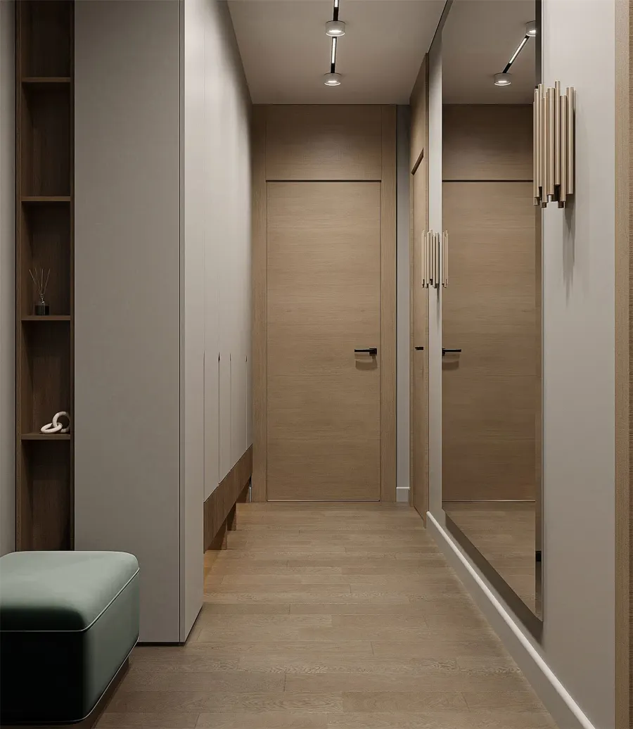 Forest motifs in a modern apartment – visualisation 20