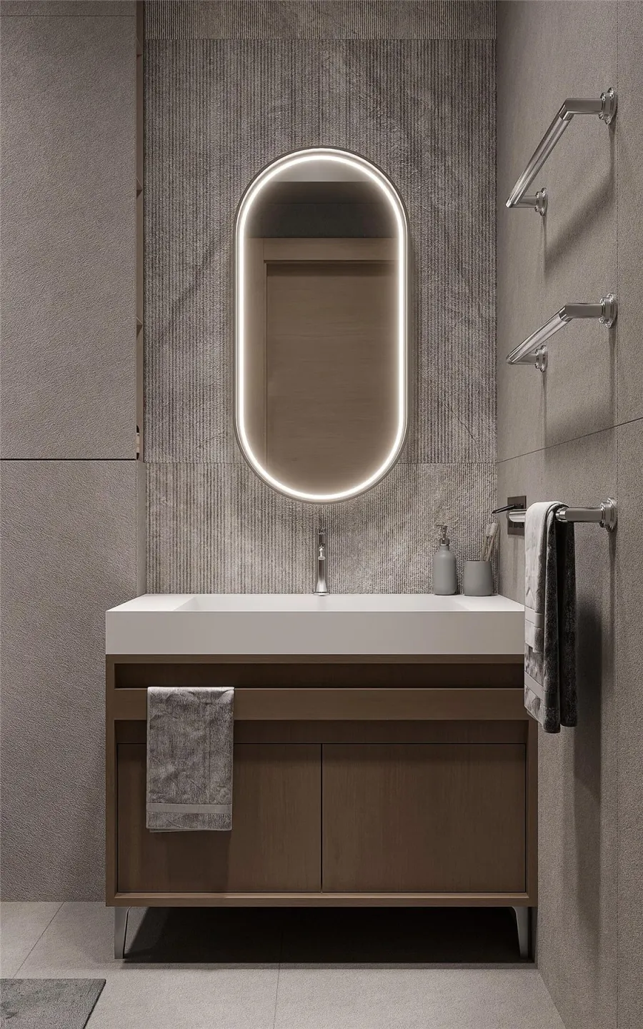 Forest motifs in a modern apartment – visualisation 23