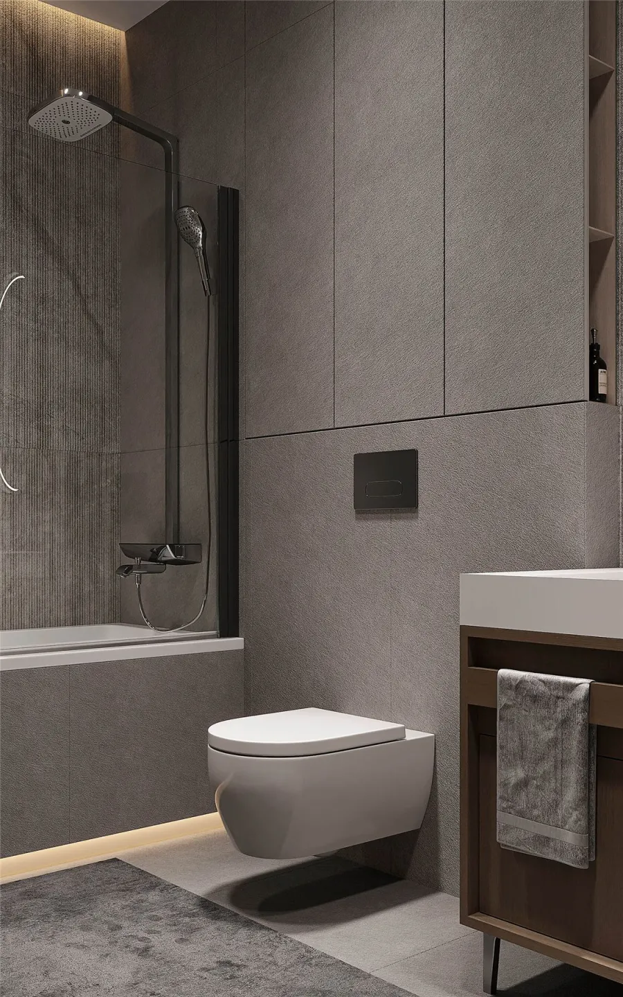 Forest motifs in a modern apartment – visualisation 25