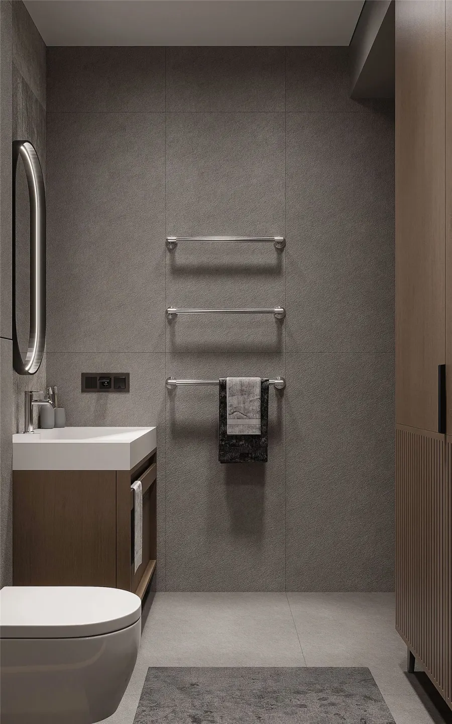 Forest motifs in a modern apartment – visualisation 27