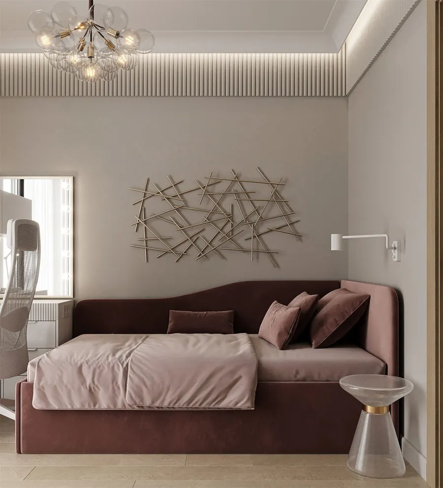 Forest motifs in a modern apartment – visualisation 29