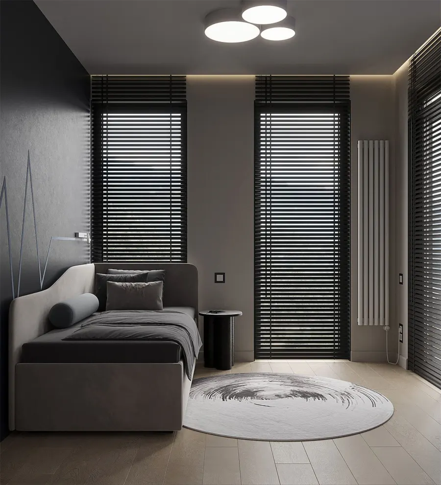 Forest motifs in a modern apartment – visualisation 33