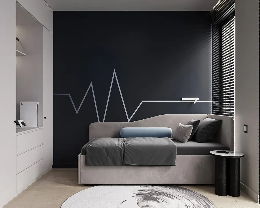 Forest motifs in a modern apartment – visualisation 34